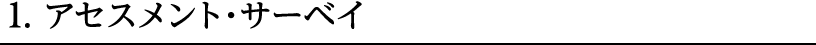 1.アセスメント・サーベイ